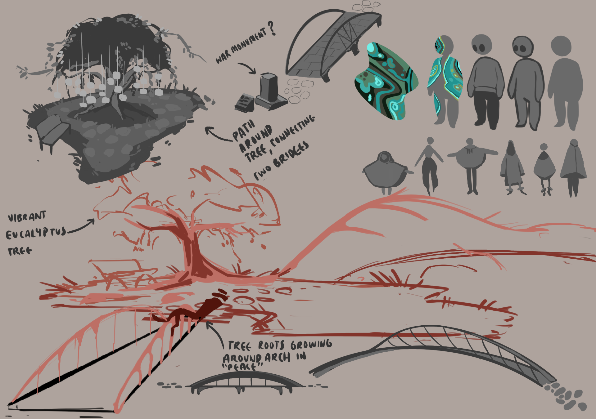 Peaceland environment concept art