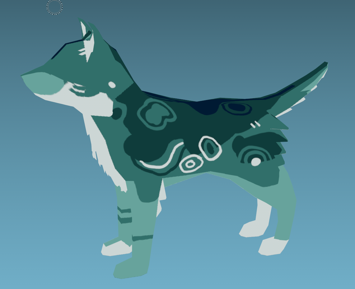 Peaceland companion dog character concept art