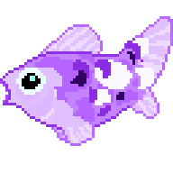 Original pixel-art fish design for Algae Cleaner, alternate variant