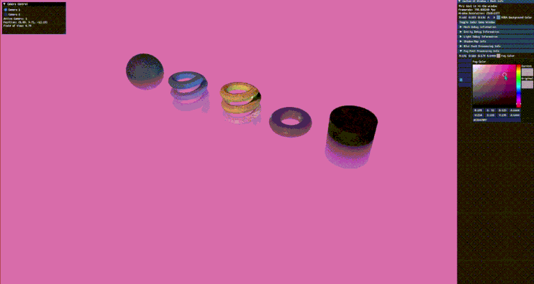 Real-time rendering demo from the custom DirectX 11 graphics engine