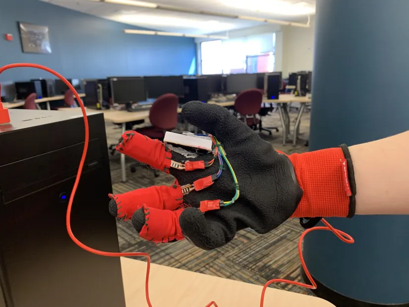 Assembled Alt Game Controller glove
